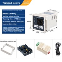 Controlador Digital de Temperatura y Humedad WSK-ZG 48*48, Inteligente, Anticondensación, Alta Precisión, Certificado CE, Termostato PID ODM