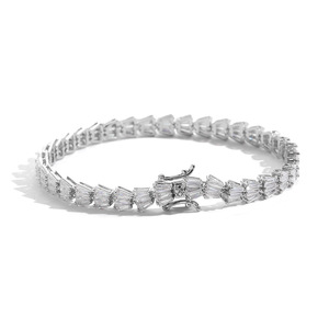 Pulsera de tenis de cobre con circonitas, Pulsera de cobre y circonio estilo Hip Hop, Collar de moda Tanjing Lijing - Product Image 4