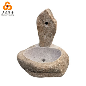 Lavabo WC bagno lavabo da appoggio lavabo in pietra intagliata lavabo lavabo - Product Image 1