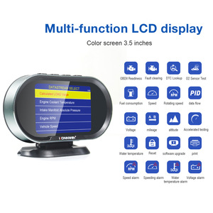 KW206 OBD2 Escáner de motor Car On-board Head Up <span class=keywords><strong>Display</strong></span> Meter actualiza libremente la impresión con función de diagnóstico OBDII - Product Image 3