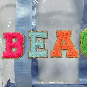 Sac fourre-tout en PVC transparent avec broderie de logo personnalisé coloré et poignées souples, option imperméable de haute qualité, très vendue - Product Image 6