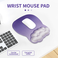 Tapis de souris de jeu ergonomique en mousse à mémoire de forme personnalisé avec base en gel et repose-poignet pour le bureau et la maison