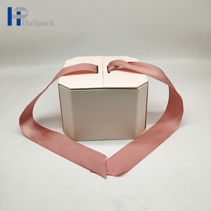 Sinh Thái Thân Thiện Phân Hủy Sinh Học Chất Lượng Cao Hộp Quà Tặng Màu Hồng Ribbon Quà Tặng Hộp Đồ Trang Sức Bao Bì Cho Nến Chai Nước Hoa Dầu Gội Đầu - Product Image 3