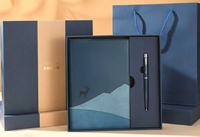 Coffret Cadeau Carnet et Stylo Paysage Marron avec Boîte Personnalisée pour Événements d'Entreprise et Commandes de Papeterie en Gros