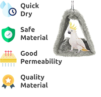 Nid d'oiseau chaud maison lit d'oiseau pour cage en peluche perroquet suspendu hamac hangar cabane cage pour perruche calopsitte inséparable cacatoès