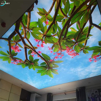 LeArt Petit Panneau Électrique de Plafond Film Décoratif 3D UV Imprimé Tissu de Plafond Extensible en PVC à Dubaï