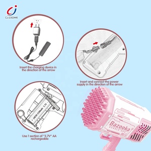 Máquina de Burbujas de Agua Chengji, Juguetes para Niños, Pistola de Agua Eléctrica Automática de Verano con Batería y Pistola de Burbujas de Plástico - Product Image 4