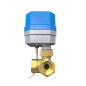 Katup bola bermotor kuningan, 220V 24V <span class=keywords><strong>3</strong></span>-Wire <span class=keywords><strong>2</strong></span> kontrol aktuator katup listrik OEM untuk Media Air - Product Image 5