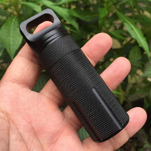 Aluminium Edc <span class=keywords><strong>Survival</strong></span> Kit Waterdichte Afdichting Pil Fles <span class=keywords><strong>Capsule</strong></span> Opslag <span class=keywords><strong>Container</strong></span> - Product Image 5