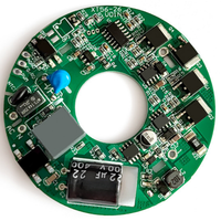 Carte de commande de moteur de ventilateur de refroidissement EC 75W monophasé DC sans balais, conception et développement de carte de circuit imprimé PCBA