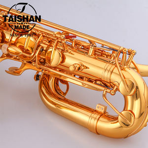 Saxofón Barítono Eb Profesional de Alta Calidad Taishan TSBS-680, Acabado en Laca Dorada, <span class=keywords><strong>Boquilla</strong></span> Grabada a Mano, Fácil Instalación, China - Product Image 6