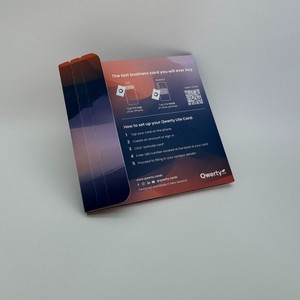 Custom Tear-Off Paperboard Credit <b>Card</b> Holder VIP Gift Box High-End Rectangle <b>Folder</b> Four-Color Printing Glossy Lamination - Product Image 2