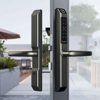Serrure de porte intelligente étroite biométrique à empreinte digitale TTLOCK TUYA, étanche IP65, avec clavier physique, vente en gros, OEM/ODM