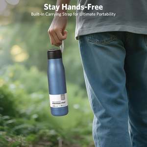 Thermos portable en acier inoxydable avec couvercle large pour les activités de plein air - Product Image 5