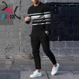 Sport Men <b>T</b> Shirt <b>Track</b> Suit Sports Suit Men's Color Men's Sports Casual Suit 3d Printed Round Neck Sweater Pants - Product Image 5
