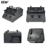 Machine à fumée, bulles et LED RGB DMX512 à double roue GEVV Stage Effects pour fêtes, événements et spectacles