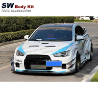 Pare-chocs avant de style SW Vrs pour MITSUBISHI EVOLUTION EVO 10 2008-2015 Pièces automobiles Kit de performance Fixation par vis Ajustement universel