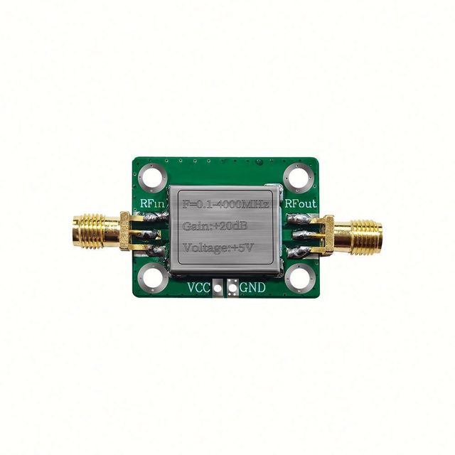 OLT Low Power Microwave RF Broadband Amplifier (0.1-4000MHz Gain: 20dB) with Cover