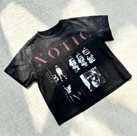 T-shirt Homme Personnalisé Vintage Délavé Effet Vieilli, Ourlet Brut, Manches Courtes, Imprimé Graphique Portrait Rétro, Coton Épais