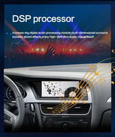 Radio para Auto de 8 Núcleos con Android 14 para Audi A4 B8 A5 2009-2016, Amplificador OBD2, RGB, WIFI, 4G, SIM, Sistema BT, GPS, Reproductor de CD Estéreo, TPMS