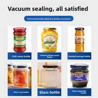 Machine de scellage sous vide pour bocaux, confitures, verre, métal, aluminium, boîtes de conserve alimentaires, couvercles et opercules