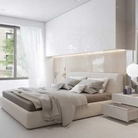 Neuankömmling Morden Indoor Luxus Soft Kopfteil Bett Schlafzimmer möbel Set Kunden spezifische Möbel Full King Queen Size