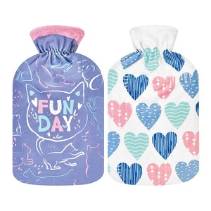 2l Fleece sicher lange Zeit Erwärmung vielfältige Gummi Heißwasser beutel Wärm flasche günstigen Preis Abdeckung - Product Image 5