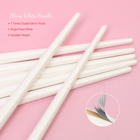 Ensemble de 7 pinceaux de maquillage professionnels de luxe avec manche en bois blanc, logo personnalisé, haute qualité, vente en gros, usine ODM OEM