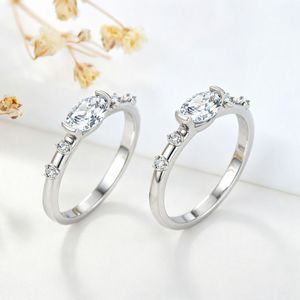 Anillo de Eternidad de Plata 925 con Circonitas para Mujer, Anillo de Compromiso y Boda con Hilera de Diamantes CZ - Product Image 2