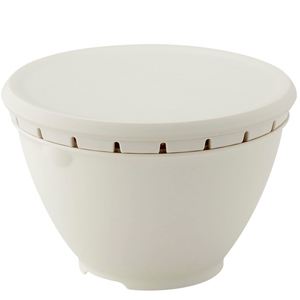 RISU N Libraliste Durable <b>Bowl</b> and Colander Set S <b>Lid</b> White Made in Japan <b>Microwave</b> Safe 18cm GLIB112 - Product Image 1