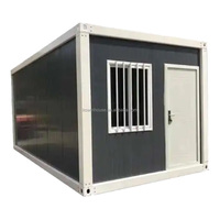 Maison conteneur, bureau ou stockage des unités de construction modulaires préfabriquées en acier vente personnalisé PVC mur fenêtre verre cadre