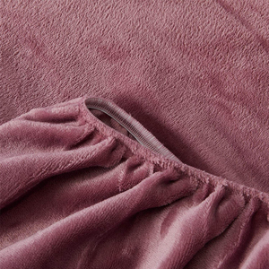 Sản phẩm mới 2025 nantong nhà dệt sữa Flannel và ấm cúng ấm áp bedsheets nhà sản xuất 4 cái tấm ga trải giường thiết lập mà không cần đóng cọc - Product Image 5