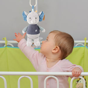 ของเล่นผ้ากำมะหยี่รูปช้างยัดไส้รูปสัตว์ทำจากผ้าฝ้ายนุ่มสำหรับเด็กทารกของเล่นเพื่อการศึกษาสำหรับเด็กทารกเกิดใหม่ - Product Image 4