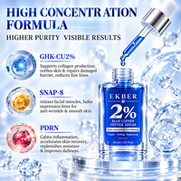 Sérum EKBER 2% Peptide de Cuivre Bleu Haute Concentration – Sérum Visage Renouvelant pour une Peau Lisse – Marque Privée OEM