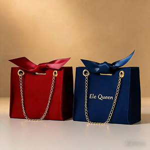 Bolsa de Joyería Portátil Redonda de Gamuza, Personalizable con Logotipo y Diseño de Lazo Pequeño, para Empaque de Regalos - Product Image 2