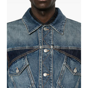 Fabrication de vestes sur mesure de qualité supérieure en Chine, Guangzhou, DISAI, vestes de luxe pour hommes, 2026, couleur contrastée, coupe ajustée, épaules standard - Product Image 5