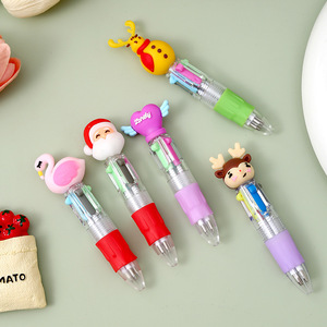 Bolígrafo Mini Autonomy de Cuatro Colores con Cabeza de Dibujos Animados, Bolígrafo de Botón, Multicolor, de Plástico, para Oficina, Escuela, Estudiantes, Regalo - Product Image 4