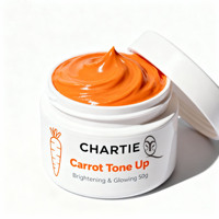 Crème Visage à la Carotte pour Blanchir, Apaiser, Unifier le Teint, Réduire l'Acné et les Taches Brunes, Tonifier la Peau, Marque Privée