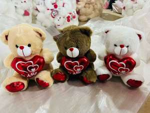 2026 Neuer Weißer Teddybär Valentinstag Geburtstagsgeschenk für Mädchen 'Ich Liebe Dich' Plüschtier AMO Bär Puppe - Product Image 2