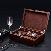 Boîte de montre de luxe, boîte cadeau en bois personnalisée pour bijoux, montres et lunettes