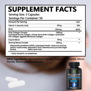 KANG SUYUAN Marque Privée 5 Types Complexe Multi-Collagène Mélange d'Enzymes Vitamine C Complément Alimentaire Réduit les Rides Fines MSM Collagène 150 - Product Image 2