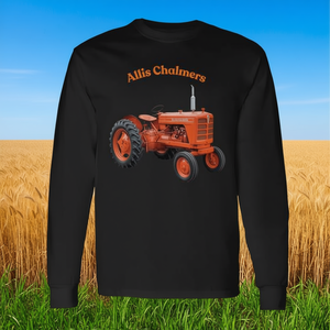 Camiseta de Manga Larga Allis Chalmers para Adultos, Algodón Suave, Diseño Agrícola Promocional - Product Image 3