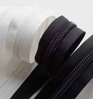 Vente en gros de plastique nylon 10 #   Chaîne de fermeture éclair continue longue pour bagages et tentes