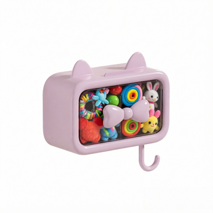<span class=keywords><strong>Caja</strong></span> de Almacenamiento de Plástico <span class=keywords><strong>para</strong></span> Accesorios de Cabello Infantiles con Diseño de Dibujos Animados, Estante de Pared de PP <span class=keywords><strong>para</strong></span> Diademas y Joyas - Product Image 3