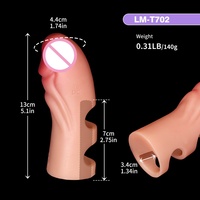 Trouvez des protections pour doigts et manchons similaires, étanches, pour la stimulation du point G et la masturbation orgasmique, modèle LM-E702