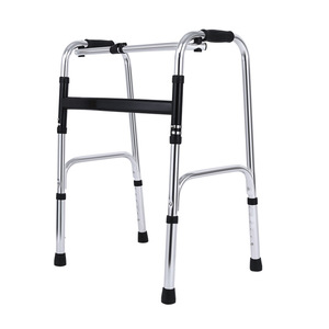 Andador Qianzhongyi de Acero Inoxidable con Una Sola Curva, Ayuda para la Movilidad de Personas Mayores, Dispositivo de Asistencia para Caminar - Product Image 2