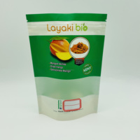 Op maat gemaakte glanzende bedrukte hitteverzegelbare hersluitbare ziplock stand-up pouch, vochtbestendig voor PE-gelamineerde notenverpakking voor voedselopslag