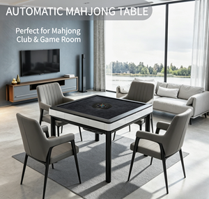 Modern Fully Automatic Mahjong Table 2 in 1 Dining Game Silent Machine for Home 4 Players JS001 JS001 - Product Image 1