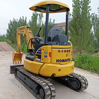Mini-excavatrice sur chenilles diesel Komatsu 3 tonnes, modèle 2007, d'occasion, moteur, pompe, roulement inclus, testée et inspectée, 100% Japon