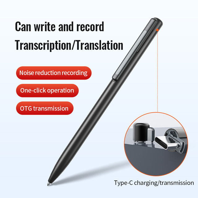 Q97 Portable Digital Voice Recorder with HD Noise Reduction and OTG Voice to Text Feature